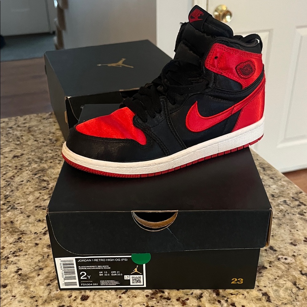 Jordan Kids Sneakers - Black and Red